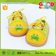 2015 Top Sale Early Education Baby Tie Toy Shoes Wholesale Kids Toys